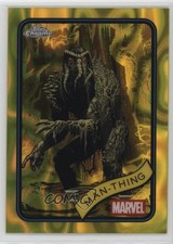 2025 Topps Chrome Marvel Comics Yellow Lava Refractor Man-Thing #31 17e2