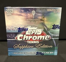 2021 Topps Chrome Sapphire Edition Tennis Hobby Box Factory Sealed