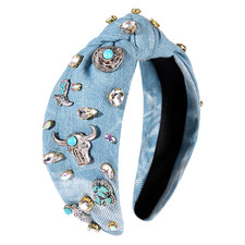 Western Cowgirl Knotted Headband for Women Style A 