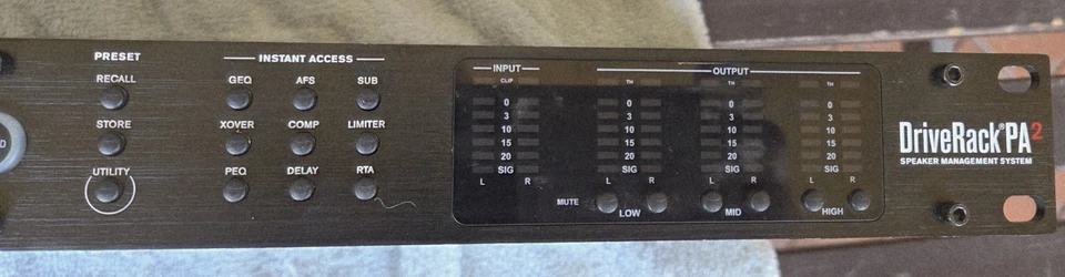 dbx DriveRack PA2 Complete Loudspeaker Management System Drive Rack - Image 2 of 4