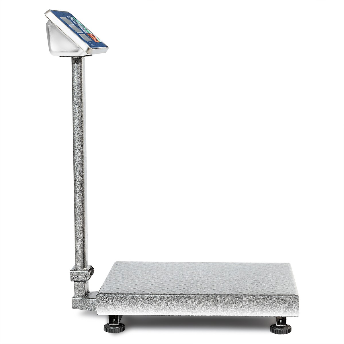 660lbs Weight Platform Computing Digital Floor Scale for Weighing Luggage Silver