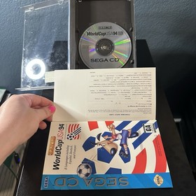 World Cup USA '94 (Sega CD) Complete CIB Case Manual Game Excellent Condition