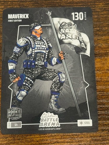 2026 Bo Jackson Battle Arena Maverick Cooper Flagg RC STEEL 121 Mavericks Rookie