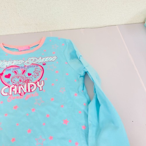 Mezzo Piano Long Sleeve Sweatshirt 160cm L Tops Blue Berrie-chan Heart Candy JP - Picture 5 of 24
