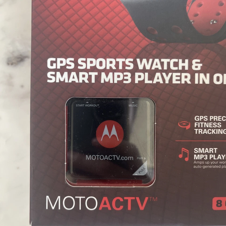 Motorola MOTOACTV 8 GB GPS Reloj Deportivo Reproductor MP3 + Correa Deportiva NUEVO Foto 4 de 4