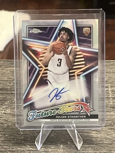 2023-24 Topps Chrome - Future Stars Autographs Julian Strawther #FSA-JS (AU, RC)