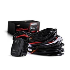 Wiring Harness 2 Lead, 12V 5Pin Rocker Switch, 3Pcs Switching Lines