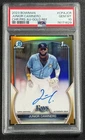 JUNIOR CAMINERO PSA 10 2023 BOWMAN CHROME AUTO TRUE GOLD REFRACTOR 1ST RC 7/50