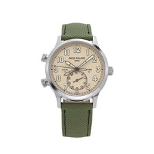 Patek Philippe Calatrava 5524G-010 'Pilot' Travel Time White Gold Ivory Dial