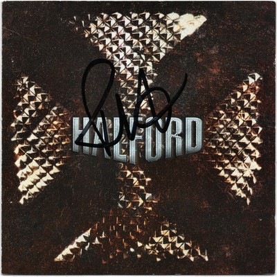 ROB HALFORD Crucible - JUDAS PRIEST Breaking the Law Painkiller Autograph SIGNED