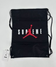 Supreme x Nike Air Jordan Draw String Bag Black FW24 for sale