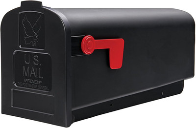 Architectural Mailboxes Parsons  Rust-Proof Plastic Post Mounted Mail Box for Ou
