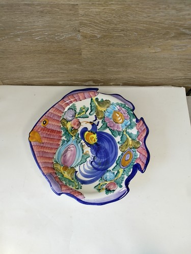 Vintage Handpainted Greek Pottery Fish Platter - Picture 3 of 5