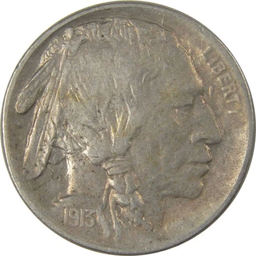 1913 S Type 1 Buffalo Nickel XF EF Extremely Fine SKU:I22843