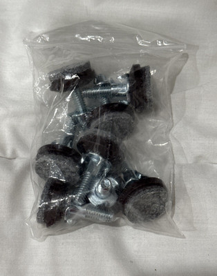 8 PCS Adjustable Furniture Feet Levelers, 1/4'' Thread,for Chair Table