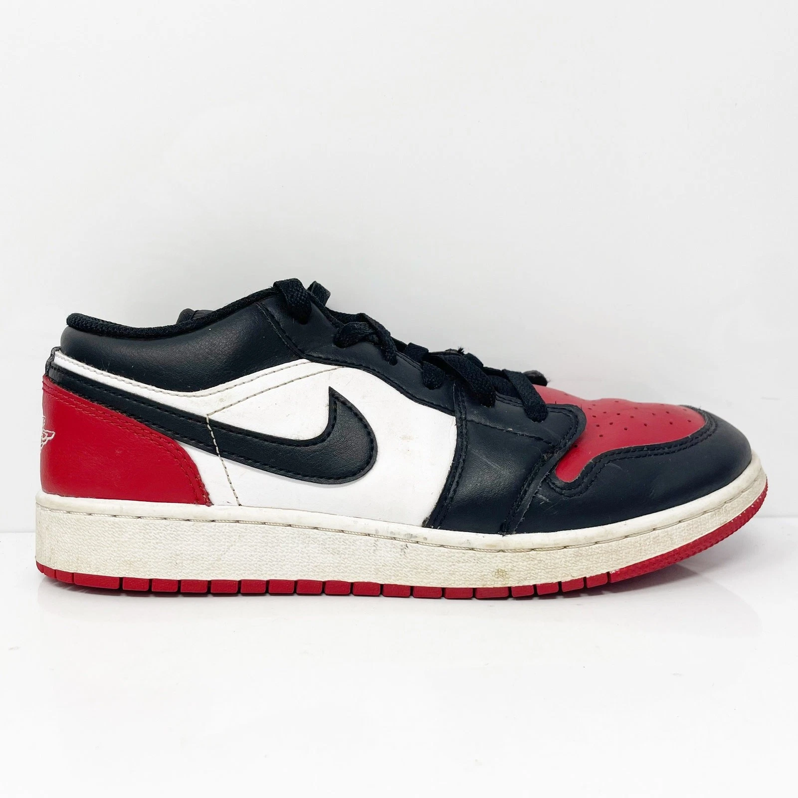 Scarpe da basket Nike ragazzo Air Jordan 1 basse 553560 161 rosse sneakers taglia 7 anni