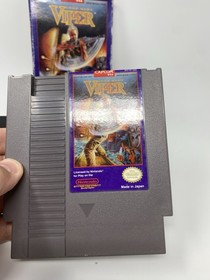 NES Nintendo CODE NAME VIPER Box & Game No Maunal Capcom Purple