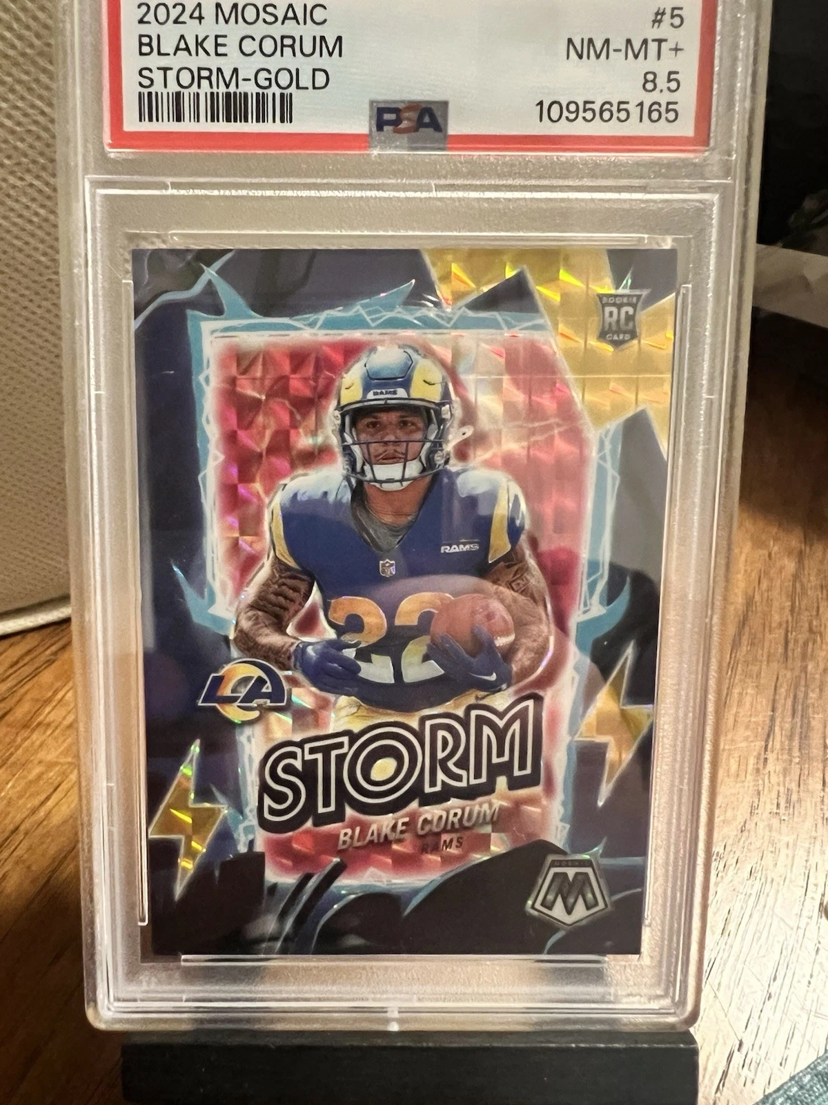 Blake Corum Panini Mosaic Storm #5 Gold