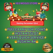 TOYSHOP PARTNER EVENT  Dec 23th 2025🔥RUSH🔥!! 80K Point ⚡INSTANT SLOT⚡
