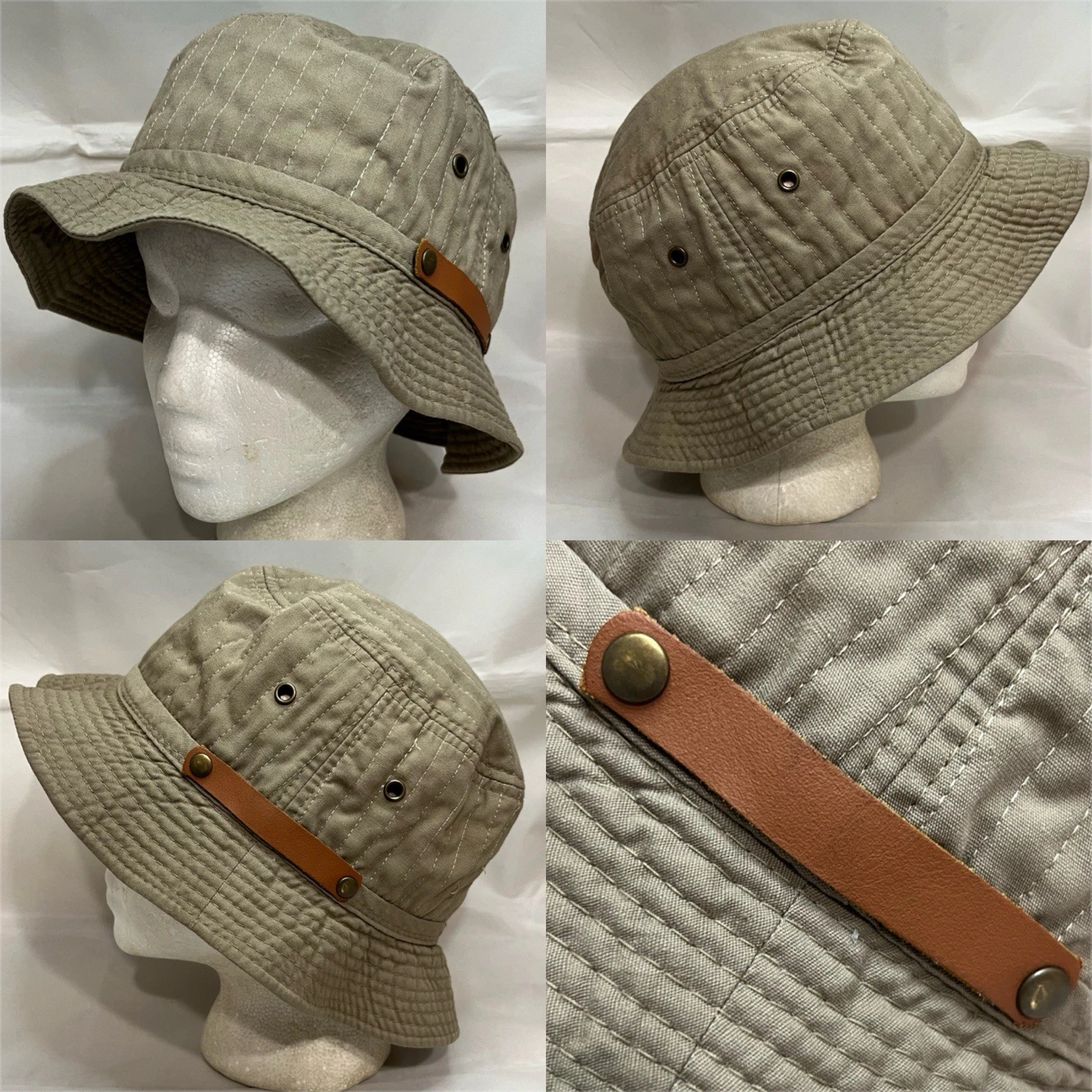 Woolrich Bucket Hat Outdoor Company Logo Military Style Fishing Sun Large Cap