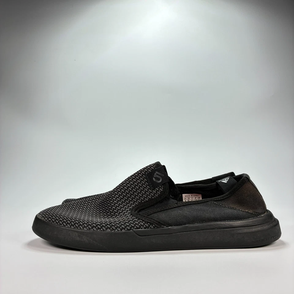 Adidas Five Ten Sleuth Zapatos Planos de Bicicleta de Montaña Sin Cordones Negros Ciclismo para Hombres Talla 9 Foto 4 de 4