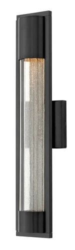 Hinkley Mist 22" High Satin Black Outdoor Wall Light - Picture 2 of 10