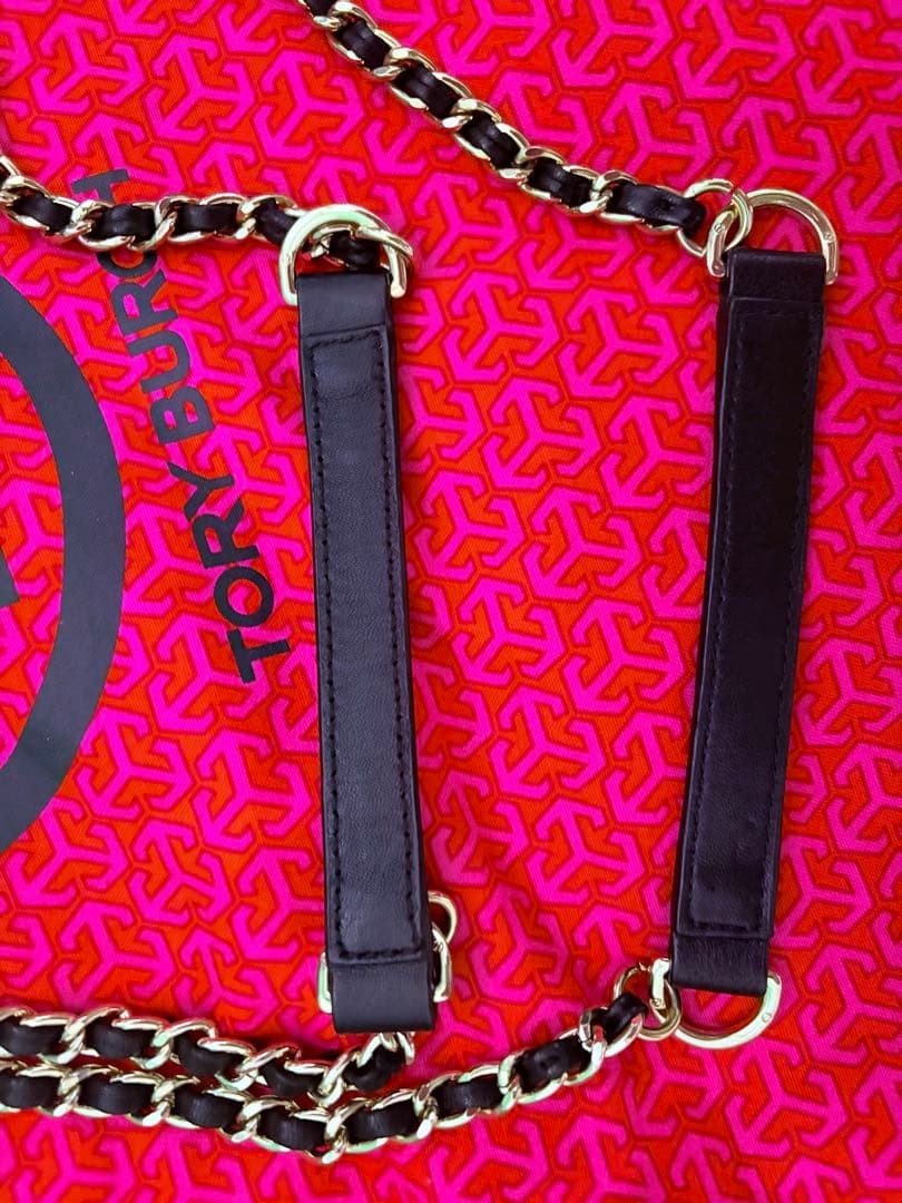 Tory Burch Chain Shoulder Bag Leather Black Women's From Japan thumbnail 13