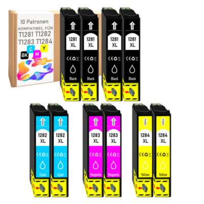 10er Multipack für epson Stylus SX435W patronen SX430W SX235W SX230 SX125