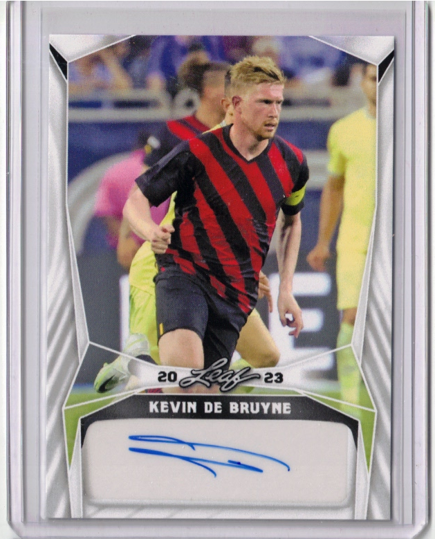 KEVIN de BRUYNE 2023 Leaf Soccer Auto Autograph Signed Card KEVIN de BRUYNE 2023 Leaf Soccer Auto Autograph Signed Card
