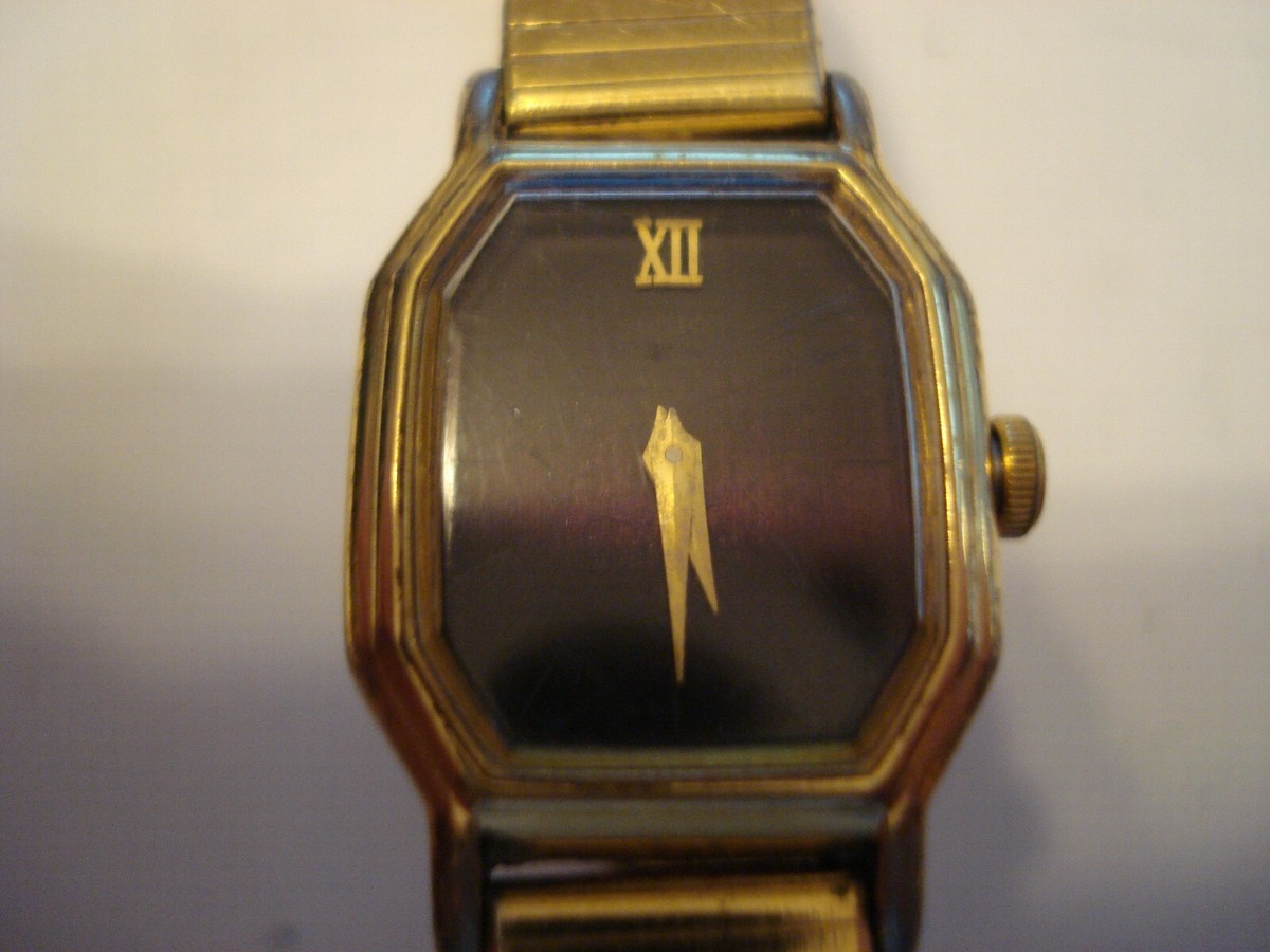 RARE VINTAGE PRETTY LADIES SEIKO GOLD QUARTZ WATCH 2C20-5769