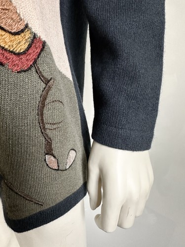 Iceberg Jumper Vintage Dumbo Walt Disney Lana Suéter Acanalado Talla L Gris 1992 - Imagen 19 de 23