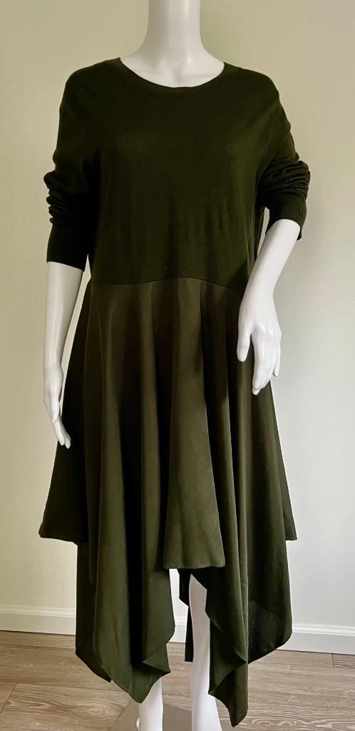 Cos olive green clearance dress