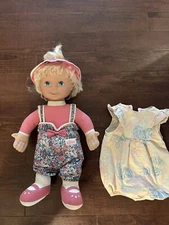 Vtg 1993 Playskool Hasbro My Buddy KID SISTER Doll Blonde Hair Blue Eyes W Hat