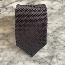 JOHN W. NORDSTROM Men's 100 Italian Silk Black Gray Geometric Jacquard Tie J79