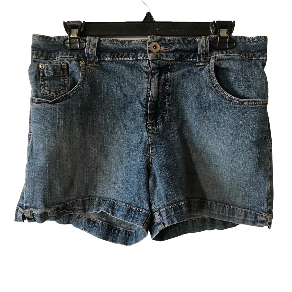 Stretch denim cheap shorts