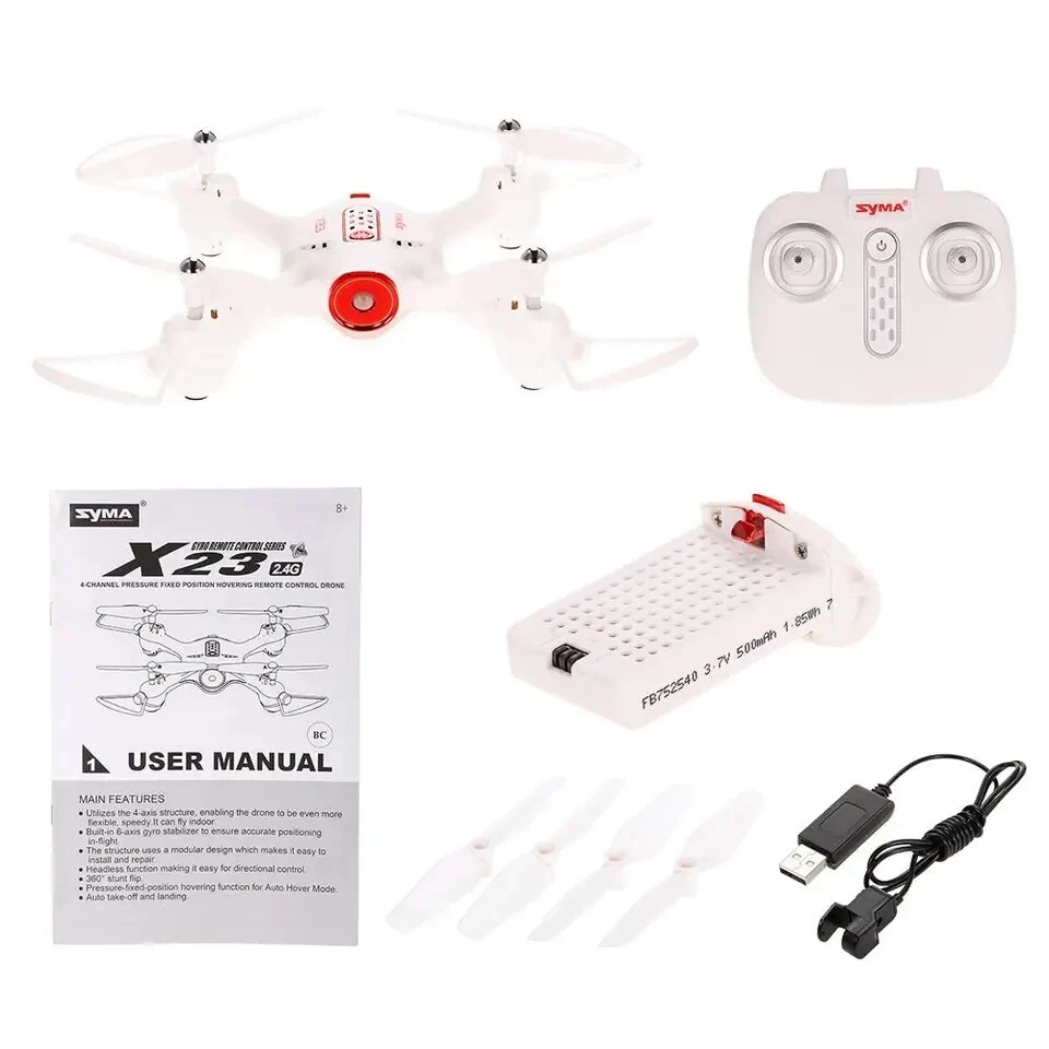 Syma X23 4 Channel 6 Axis 360 Remote Control Quadcopter Drone Lights Headless - Image 3 of 4