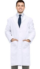 Professional Lab Coat for Men - Laboratory Coat Kick Pleat NY Threads