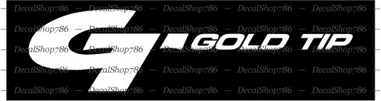 Gold Tip Arrows/Bowheads II -Archery/Outdoor- Vinyl Die-Cut Peel N' Stick Decals