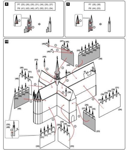 DIY Unassembled Cologne Cathedral 3D Paper Model Famous Building Collection - Picture 6 of 8