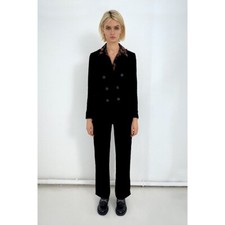 Zara NWT Velvet Pants Black XS