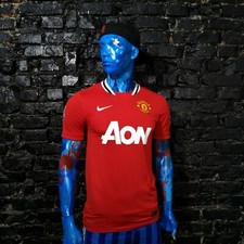 Manchester United Champions Jersey Home football 11-12 Nike 423932-623 Mens SZ S
