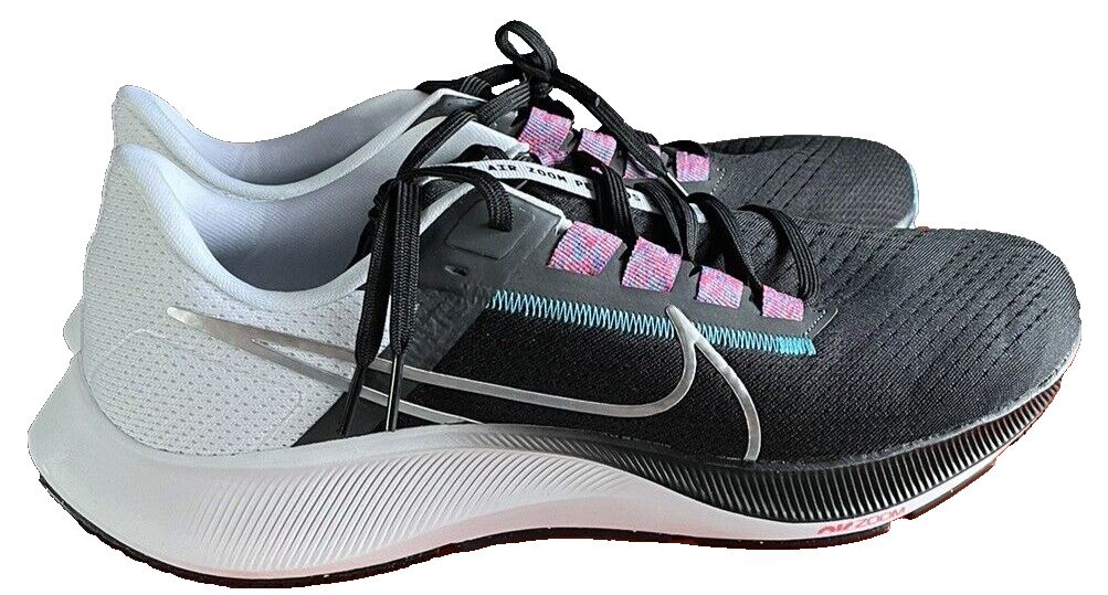 Men’s Nike Air Zoom Pegasus 38 Black White Silver Platinum Shoes Sneakers Size 9 MEN main image 3