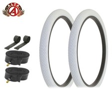 ALTA PERFORMANCE Bicycle 24" x 2.125" White Durable TIRES Mini BRICK 6pc SET.
