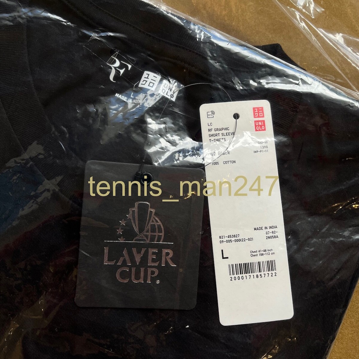 UNIQLO フェデラー '22 LAVER CUP ウェアL サイズ 新品 UNIQLO