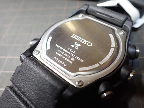 SEIKO PROSPEX FIELDMASTER S802-00A0 Solar Digital Watch Black Men's Japan Used - Imagen 9 de 13