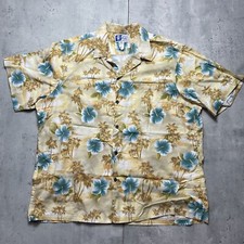 Vtg RJC Single Stitch Hawaiian Shirt Mens XXL Short Sleeve Island Floral Aloha