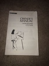 Toshiba Vintage Color Television Owners Manual FOR Model CF2768B