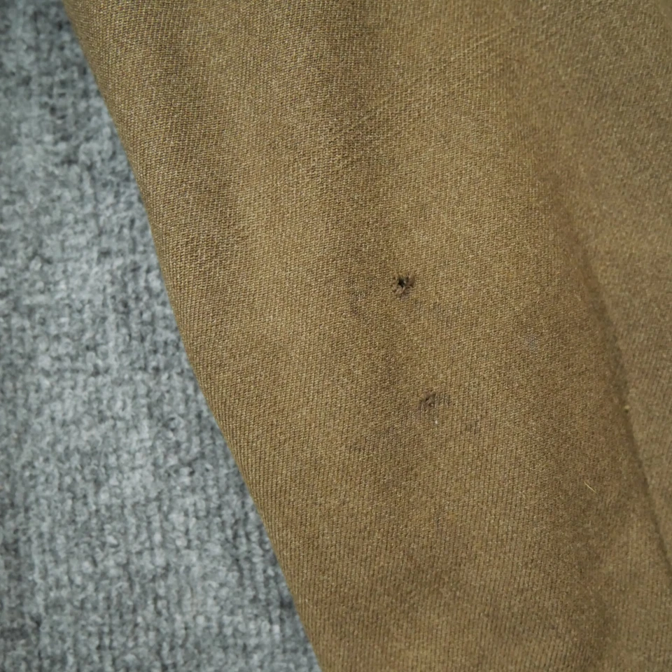 Chaqueta De Colección Franklin Clothes Inc Para Hombres 36s Verde Marrón Lana Ejército Crop Años 40 Foto 3 de 4