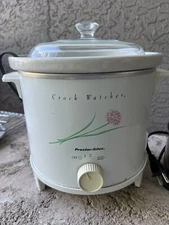 Proctor Silex Crock Watcher 6 Qt Slow Cooker/Glass Lid 33650 VTG