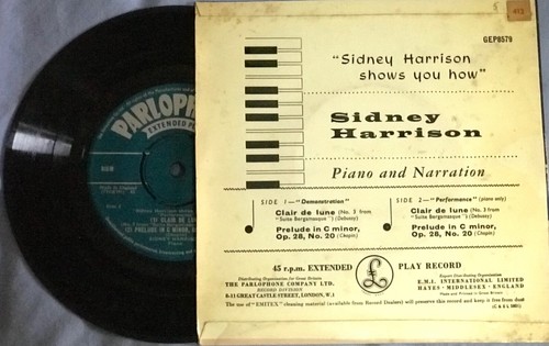 SIDNEY HARRISON SHOWS YOU HOW George Martin EP 45 7" Parlophone Vinyl Record - Picture 2 of 2